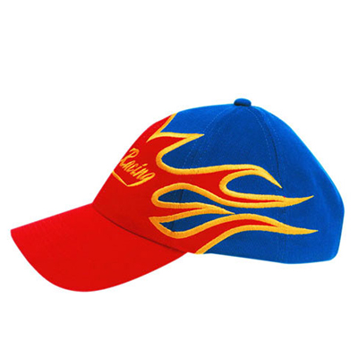 Brushed Heavy Cotton Caps with Flame Design in Australia