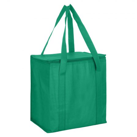 Bulk Custom Non Woven Light Green Cooler Bag With Zipped Lid Online In Perth Australia