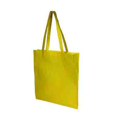 Buy Custom Yellow Non Woven Tote Bag V Gusset in Perth