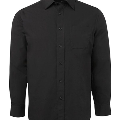 Custom Black Contrast Placket Shirts in Australia