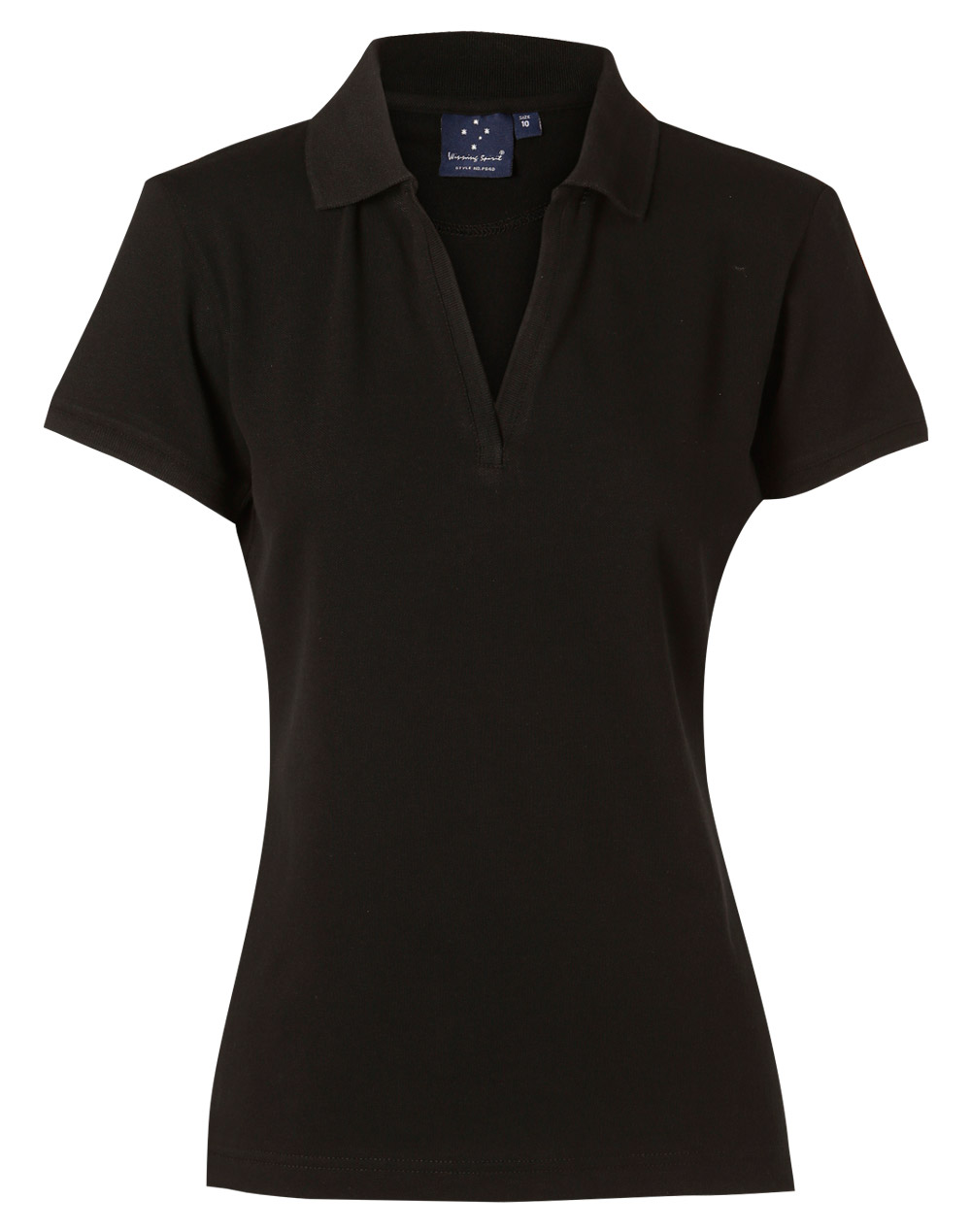 Custom (Black) Long Beach Ledies Polo Shirts Online Perth Australia
