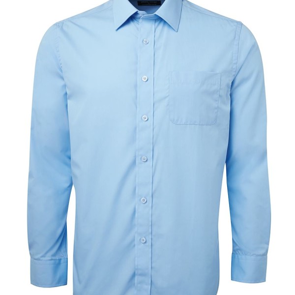 Printed Blue Contrast Placket Shirts in Perth