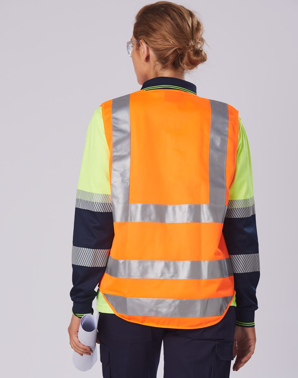 Custom Long Sleeve Hi-Vis Polos Unisex TrueDry Safety Wear Online Perth Australia