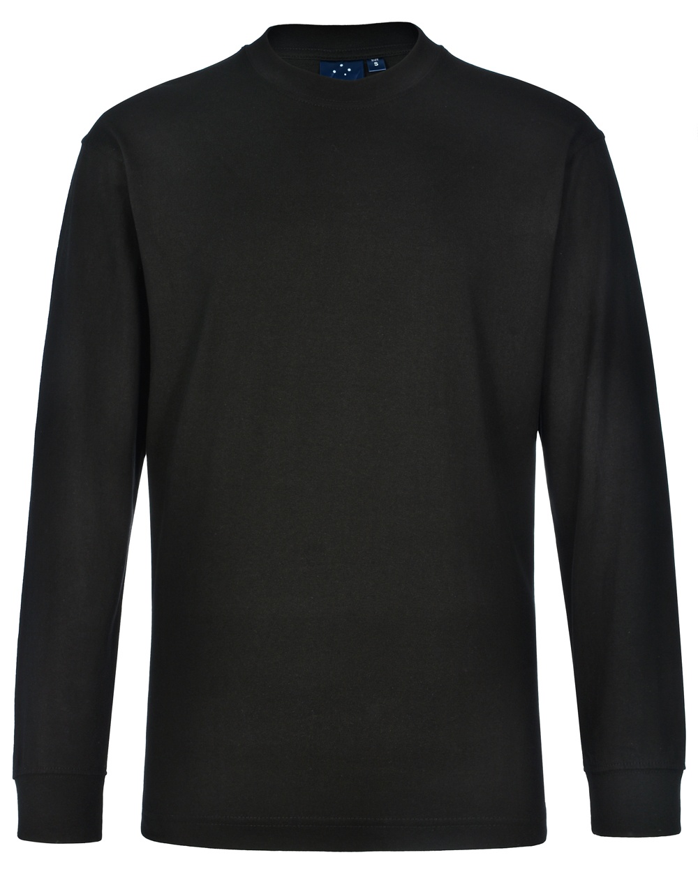 Custom Made (White) Men's London Long Sleeve Crew Neck T-Shirts Online Australia