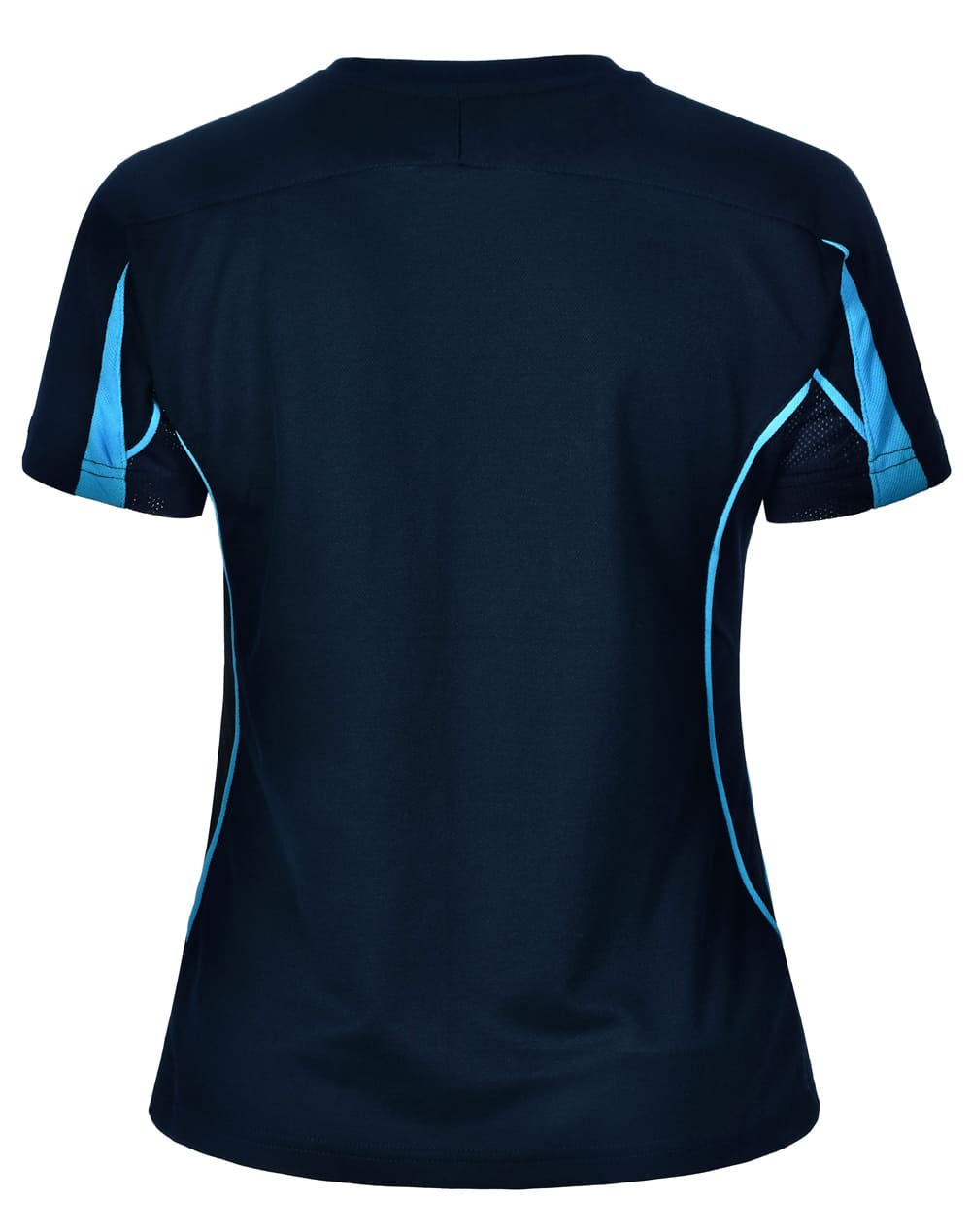 Custom Made (Navy Skyblue) Legend Ladies Short Sleeve Tee Shirts Online in Perth