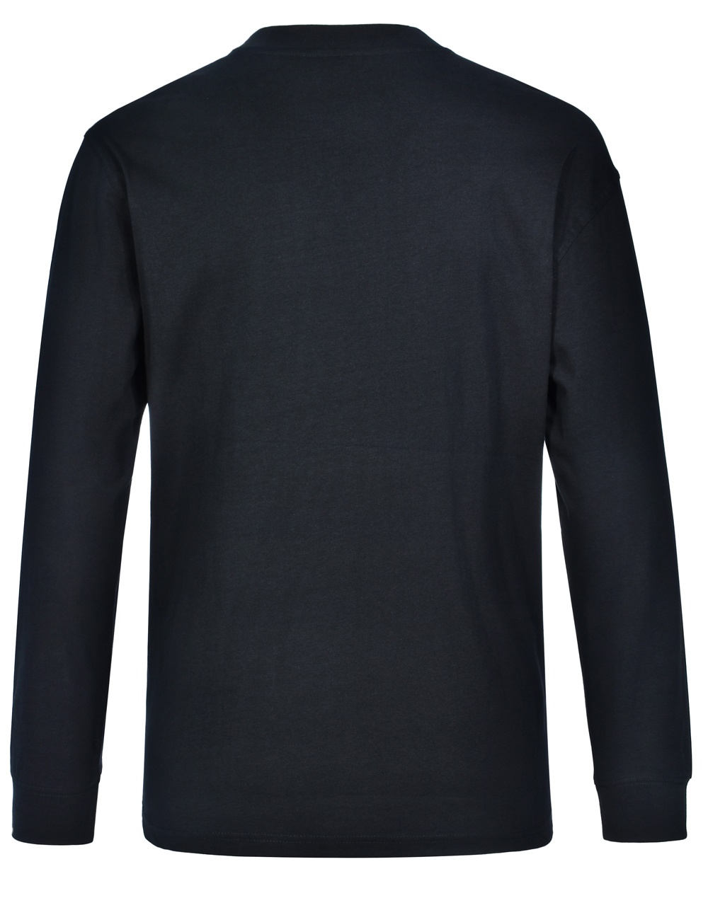 Custom Made (Black) Men's London Long Sleeve Crew Neck T-Shirts Cotton Online Australia