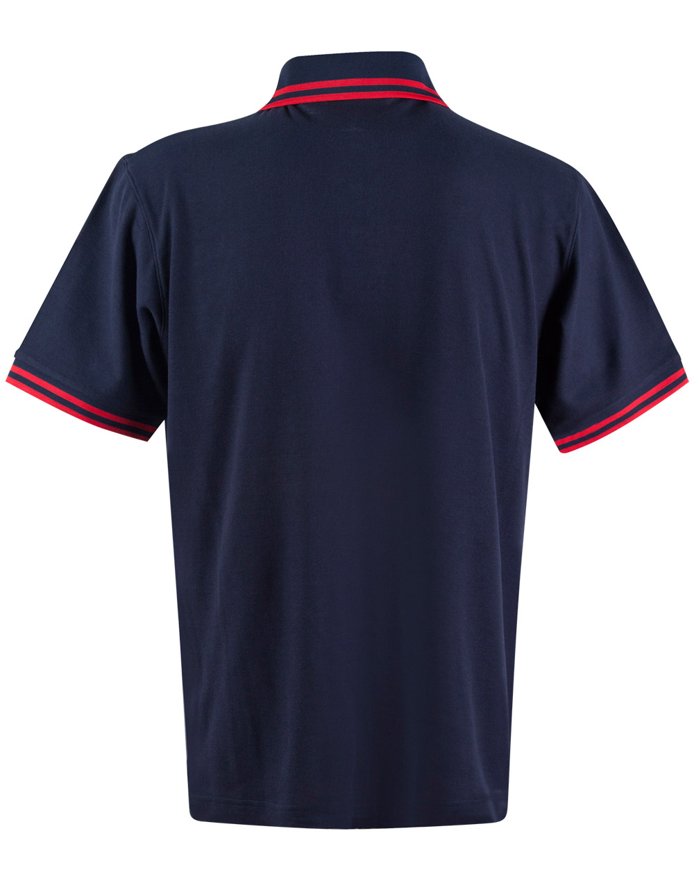 Custom Mens Navy Red Grace Pique Polo Shirt Online Perth Australia