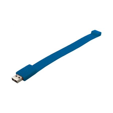 Custom Made (Blue) USBrace Silicone Wrist Band(M) Online in Perth