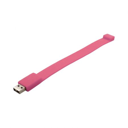 Custom Printed (Pink) USBrace Silicone Wrist Band(M) Online in Perth