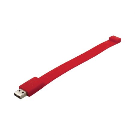 Custom Printed (Red) USBrace Silicone Wrist Band(M) Online in Perth