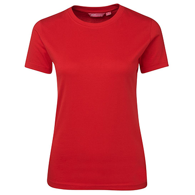 Get Custom Red Ladies Fitted Tee Shirts Online in Perth
