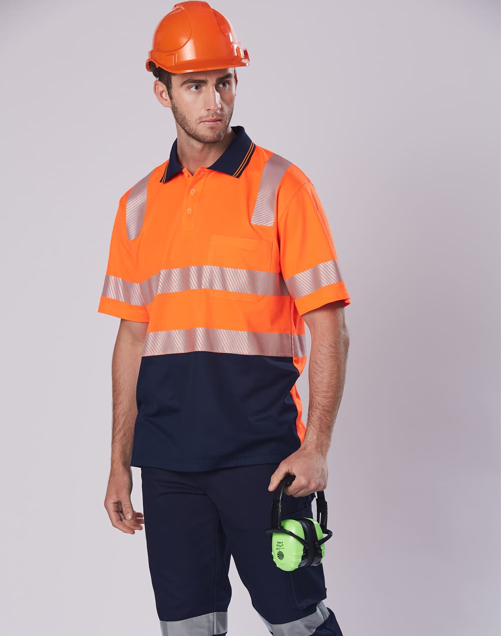 Custom Short Sleeve Hi-Vis Polos Unisex TrueDry Safety Online Perth Australia