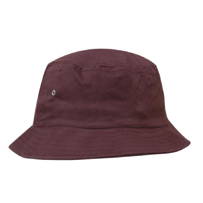 Custom Sports Twill Bucket Hat Maroon Online Australia