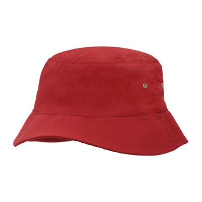 Custom Sports Twill Bucket Hat Red Online Australia