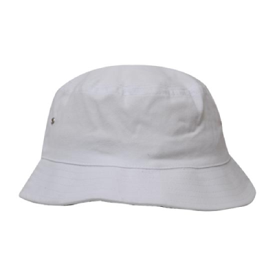 Custom Sports Twill Bucket Hat White Online Australia