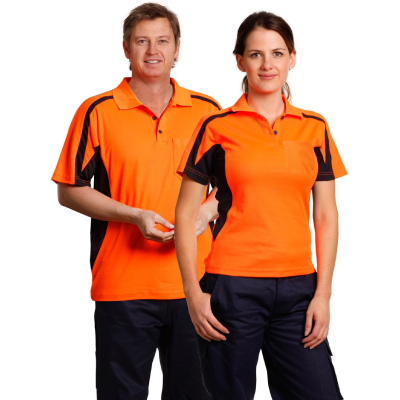 Customized Hi Vis Fashion Unisex Mens Safety Polos Online Perth Australia
