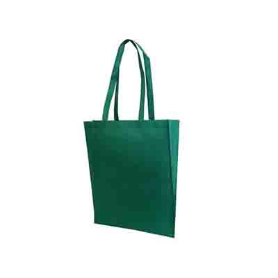 Printed Green Non Woven Tote Bag V Gusset Online in Perth