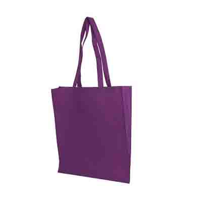 Printed Purple Non Woven Tote Bag V Gusset Online in Perth