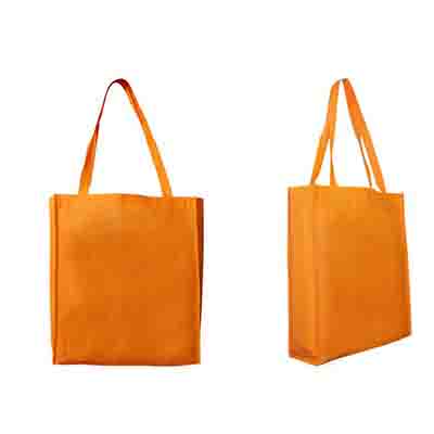 Promotional Orange Non Woven Large Tote Bag with Gusset in Perth, Australia
