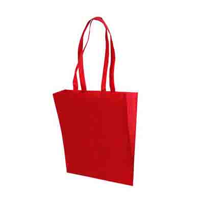 Promotional Red Non Woven Tote Bag V Gusset Online in Perth