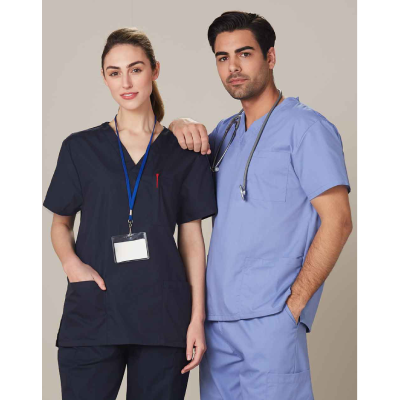 Promotional Unisex Scrubs Short Sleeve Tunic Tops Online in Perth