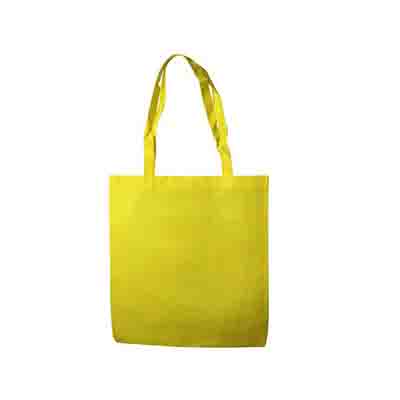 Promotional Yellow Non Woven Large Tote Bag No Gusset Online in Perth