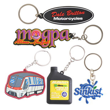 Custom Promotional Shaped Pvc Keyring Perth Australia