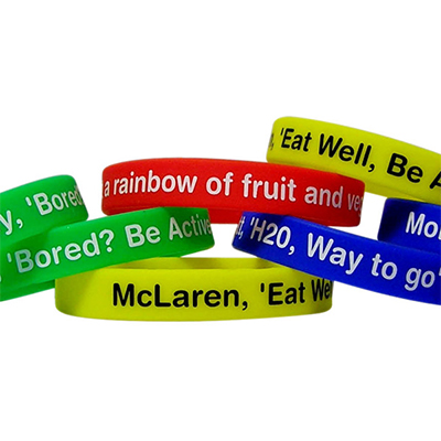 Promotional Silicon Wristbands Printed Online In Perth Australia