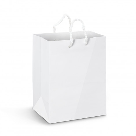 Custom Laminated Large White Paper Carry Bags Perth