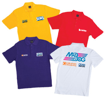 Promotional Corparate Custom Printed Apparels Polos Adults Shirts JBs Standard Polo 210 Perth Australia