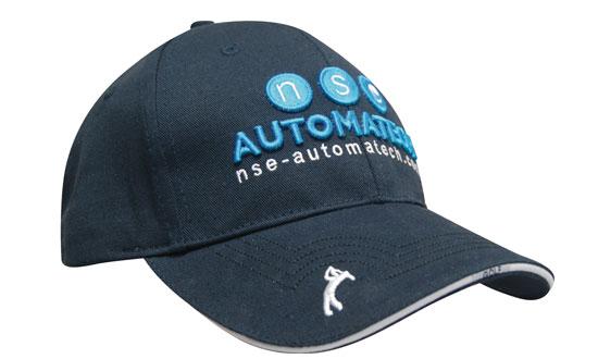 Promotional Corparate Custom Printed Bags Headwears Golf Caps Chino Twill with Peak Embroidery - 4118 Perth Australia