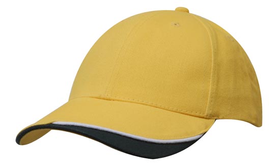 Bags Headwears Brushed Cotton Caps Brushed Heavy Cotton with Indented Peak - 4167 Perth Australia