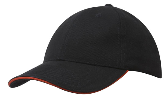 Bags Headwears Brushed Cotton Caps Brushed Heavy Cotton with Sandwich Trim - 4210 Perth Australia