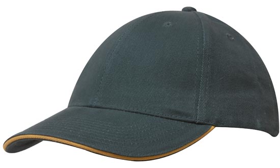Bags Headwears Brushed Cotton Caps Brushed Heavy Cotton with Sandwich Trim - 4210 Perth Australia