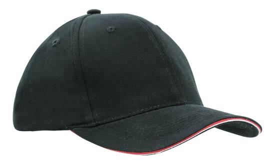 Bags Headwears Brushed Cotton Caps Brushed Heavy Cotton with Double Sandwich - 4212 Perth Australia