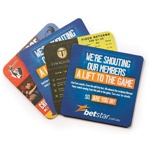 Promotional Deluxe Coasters Rubber Sponge Perth - Mad Dog Promotions