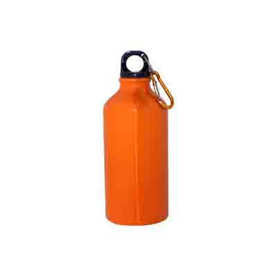 Promotional Orange Aluminium Water Bottles 500ml in Perth
