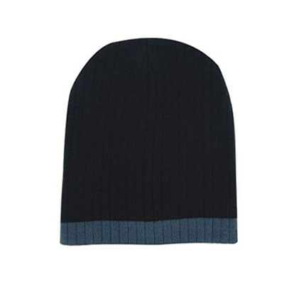 Promotional Corparate Custom Printed Bags Headwears BEANIES Two Tone Cable Knit Beanie - Toque Perth Australia