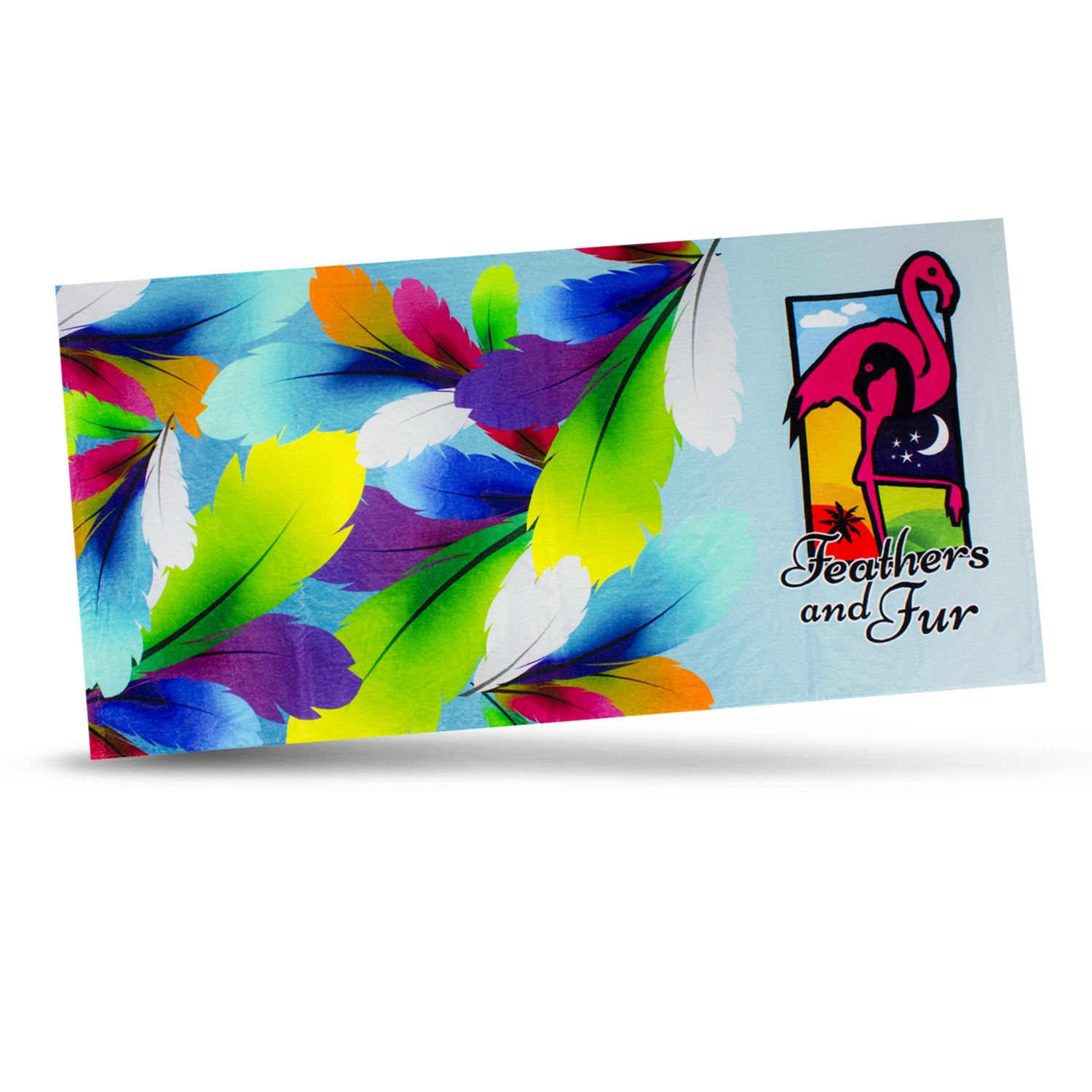 Bulk Custom Printed White Picasso Beach Towel Online In Perth Australia