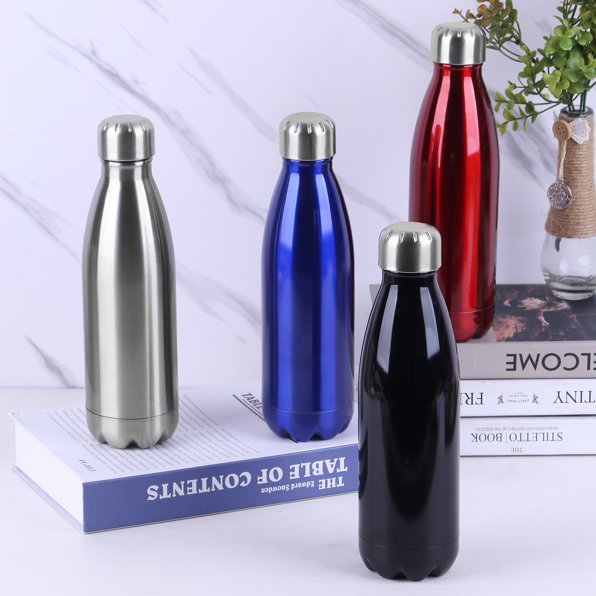 Bulk Personalised Komo Metal Silver Blue Black Red Drink Bottle Online in Perth Australia