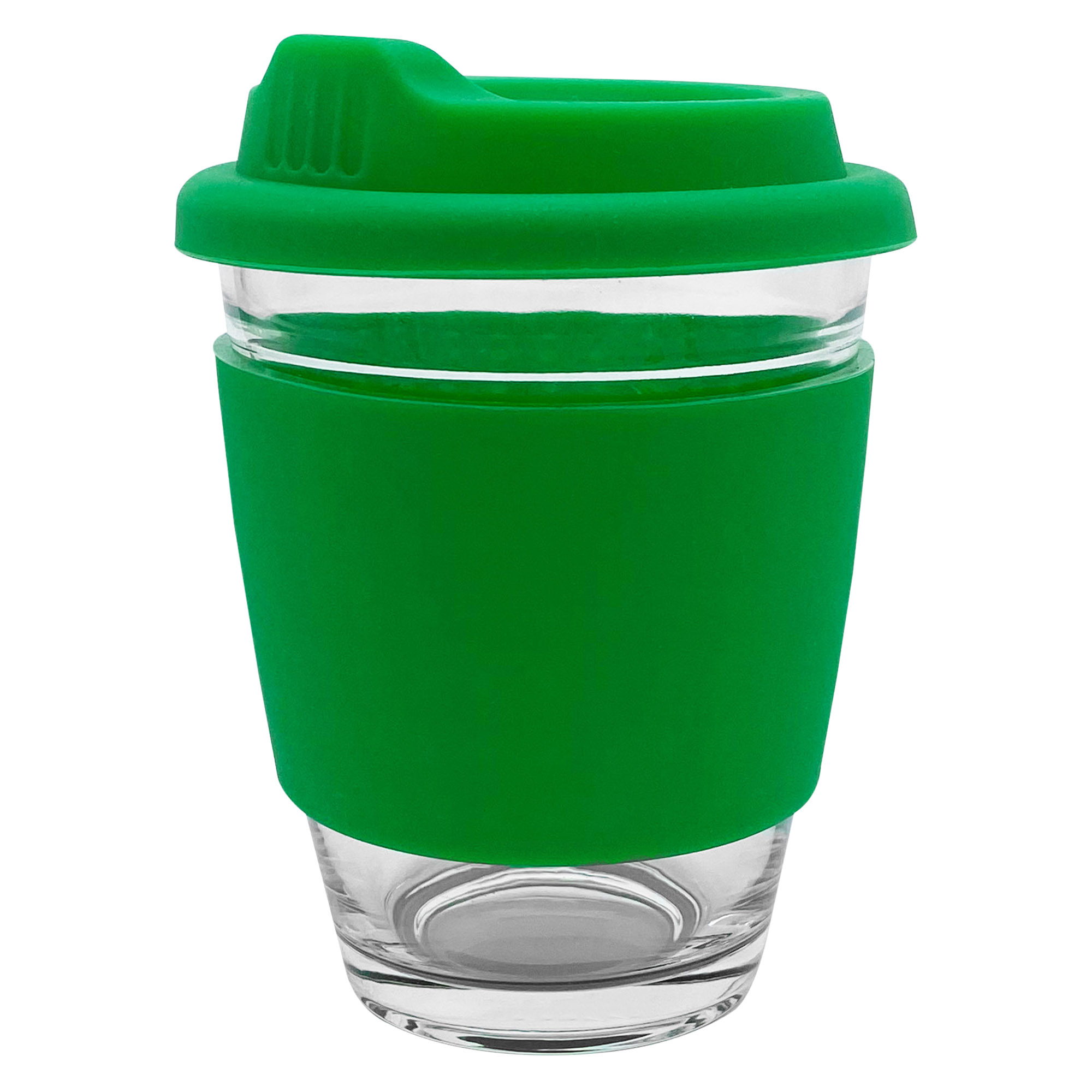 Bulk Promotional Bright Greencarlo Glass Coffee Cup Silicone Band Online In Perth Australia