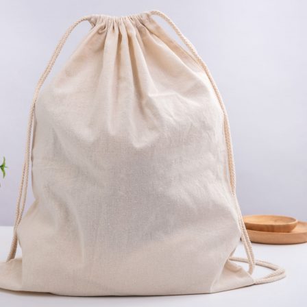 Bulk Promotional Calico Library Bag Drawstrings Closed Online In Perth Australia