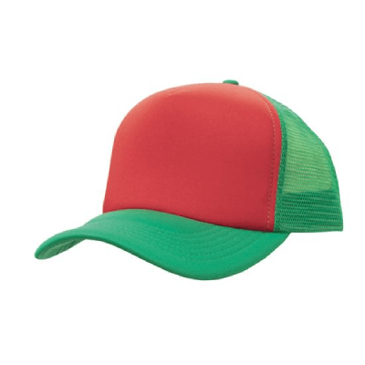 Bulk Promotional Truckers Mesh Cap Red Emerald Online In Perth Australia