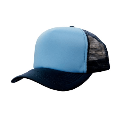 Bulk Promotional Truckers Mesh Cap Sky Navy Online In Perth Australia