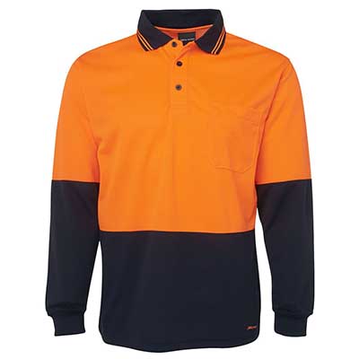 Apparels HI VIS Tradewear POLOS Adults HI VIS L/S TRADITIONAL POLO - 6HVPL Perth Australia