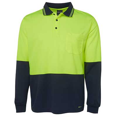 Apparels HI VIS Tradewear POLOS Adults HI VIS L/S TRADITIONAL POLO - 6HVPL Perth Australia