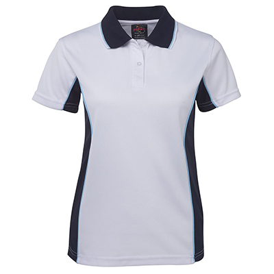 Promotional Corparate Custom Printed Apparels Polos Ladies PODIUM LADIES CONTRAST POLY POLO - 7LPP Perth Australia