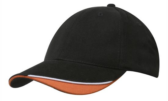 Bags Headwears Brushed Cotton Caps Brushed Heavy Cotton with Indented Peak - 4167 Perth Australia