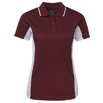 Promotional Corparate Custom Printed Apparels Polos Ladies PODIUM LADIES CONTRAST POLY POLO - 7LPP Perth Australia