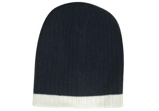 Promotional Corparate Custom Printed Bags Headwears BEANIES Two Tone Cable Knit Beanie - Toque Perth Australia